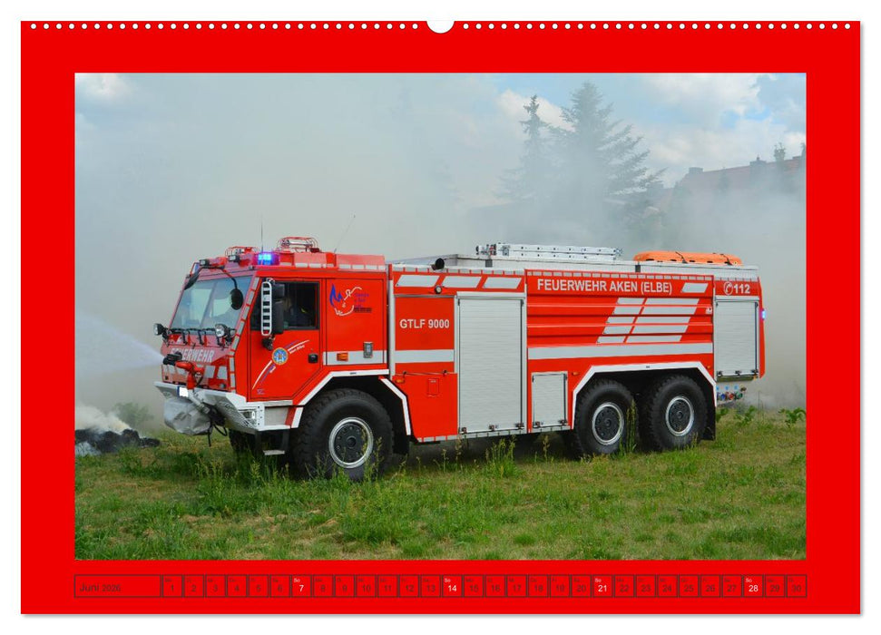 Einsatzfahrzeuge aus Sachsen und Sachsen-Anhalt (CALVENDO Wandkalender 2026)