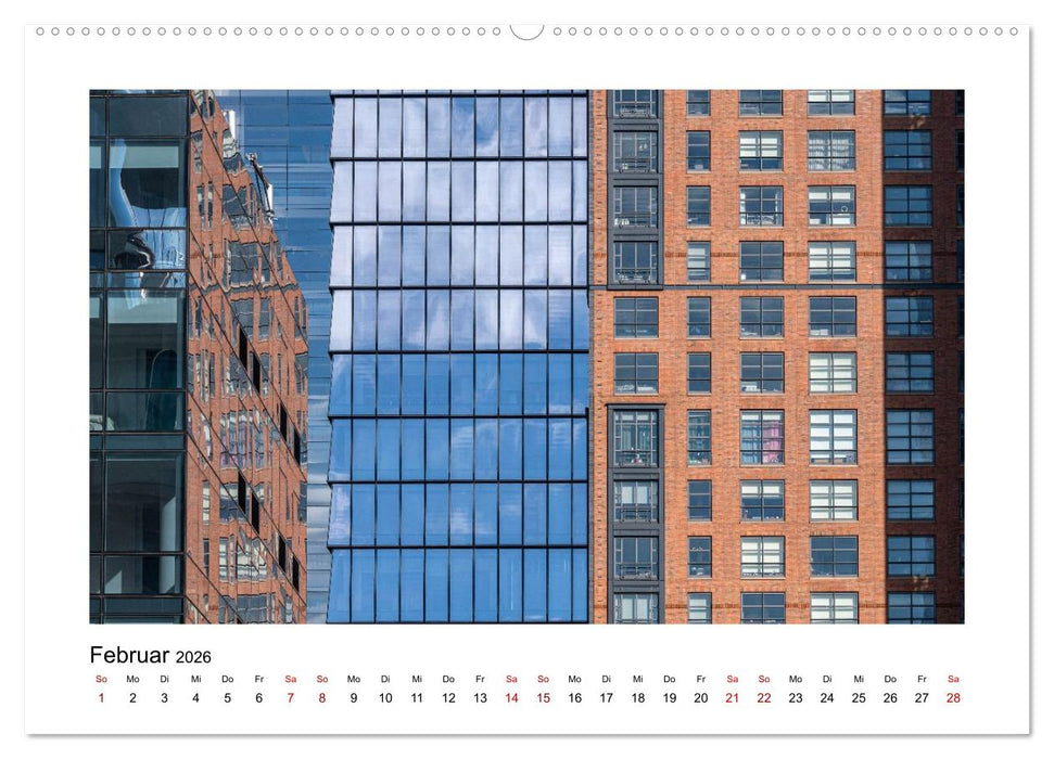 Fassadenpoesie – Muster & Strukturen aus New York (CALVENDO Premium Wandkalender 2026)