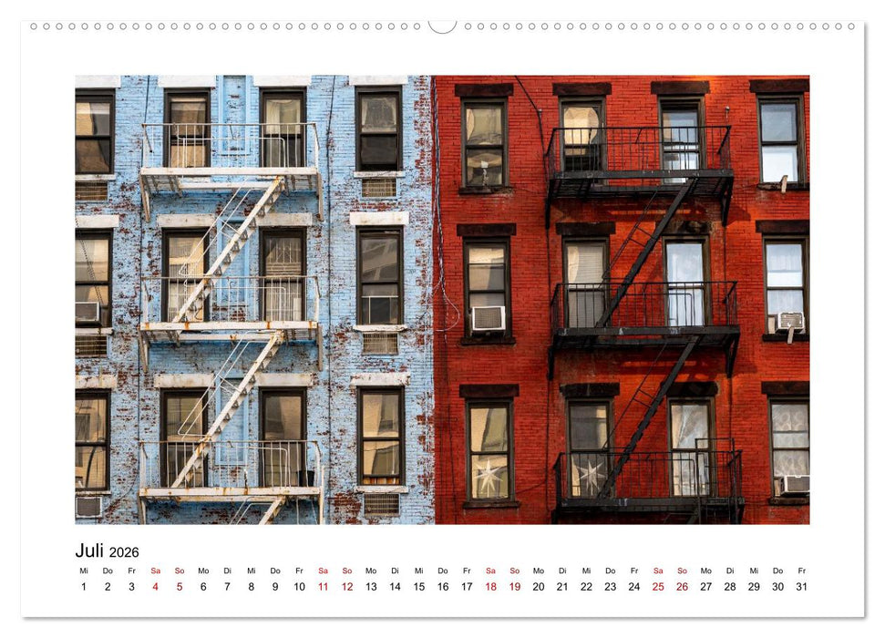 Fassadenpoesie – Muster & Strukturen aus New York (CALVENDO Premium Wandkalender 2026)