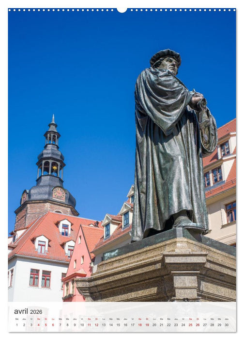 Lutherstadt Eisleben - La ville du grand réformateur Luther (CALVENDO Calendrier supérieur 2026)