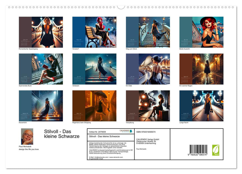 Stilvoll - Das kleine Schwarze (CALVENDO Premium Wandkalender 2026)