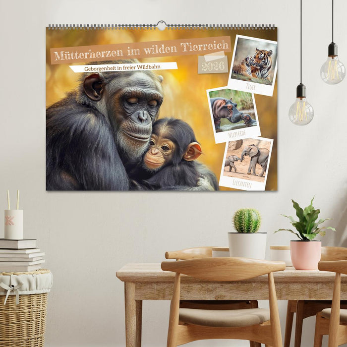 Mütterherzen im wilden Tierreich (CALVENDO Wandkalender 2026)