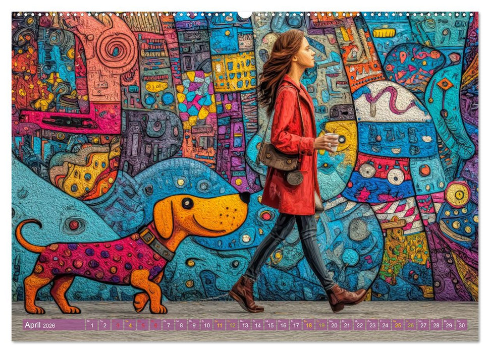 Stadtleben - Mit leicht schrulligen Bewohnern (CALVENDO Premium Wandkalender 2026)