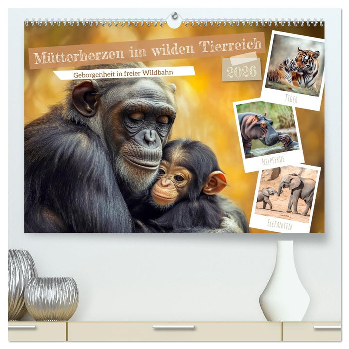 Mütterherzen im wilden Tierreich (CALVENDO Premium Wandkalender 2026)