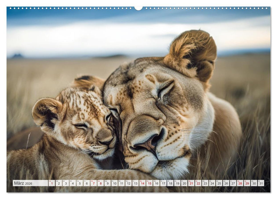 Mütterherzen im wilden Tierreich (CALVENDO Premium Wandkalender 2026)