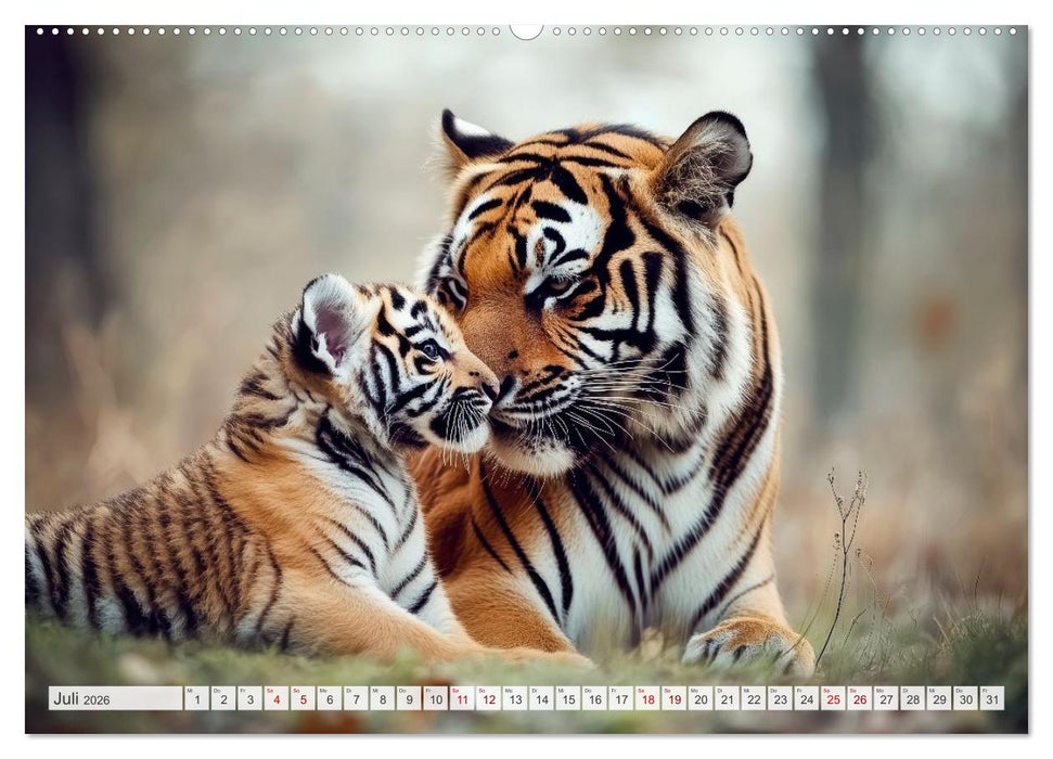 Mütterherzen im wilden Tierreich (CALVENDO Premium Wandkalender 2026)