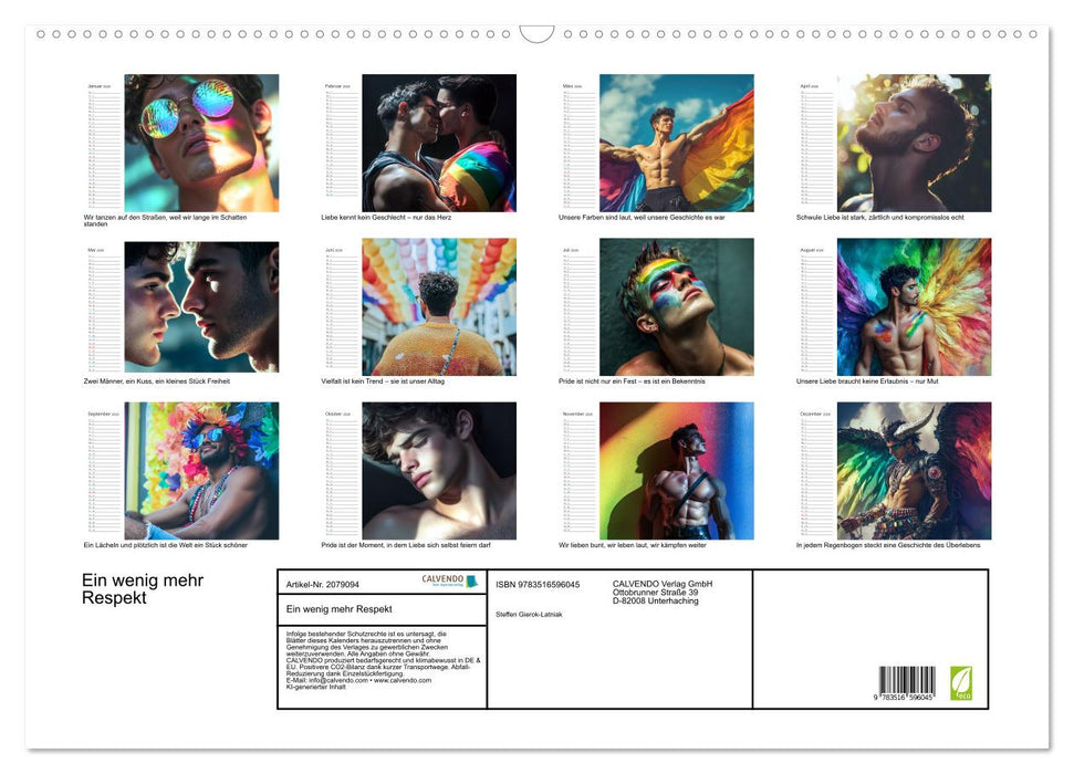 Ein wenig mehr Respekt (CALVENDO Wandkalender 2026)
