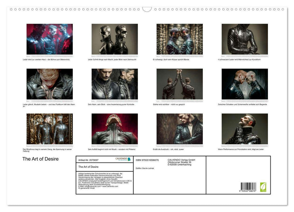 The Art of Desire (CALVENDO Wandkalender 2026)