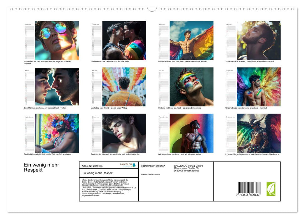 Ein wenig mehr Respekt (CALVENDO Premium Wandkalender 2026)