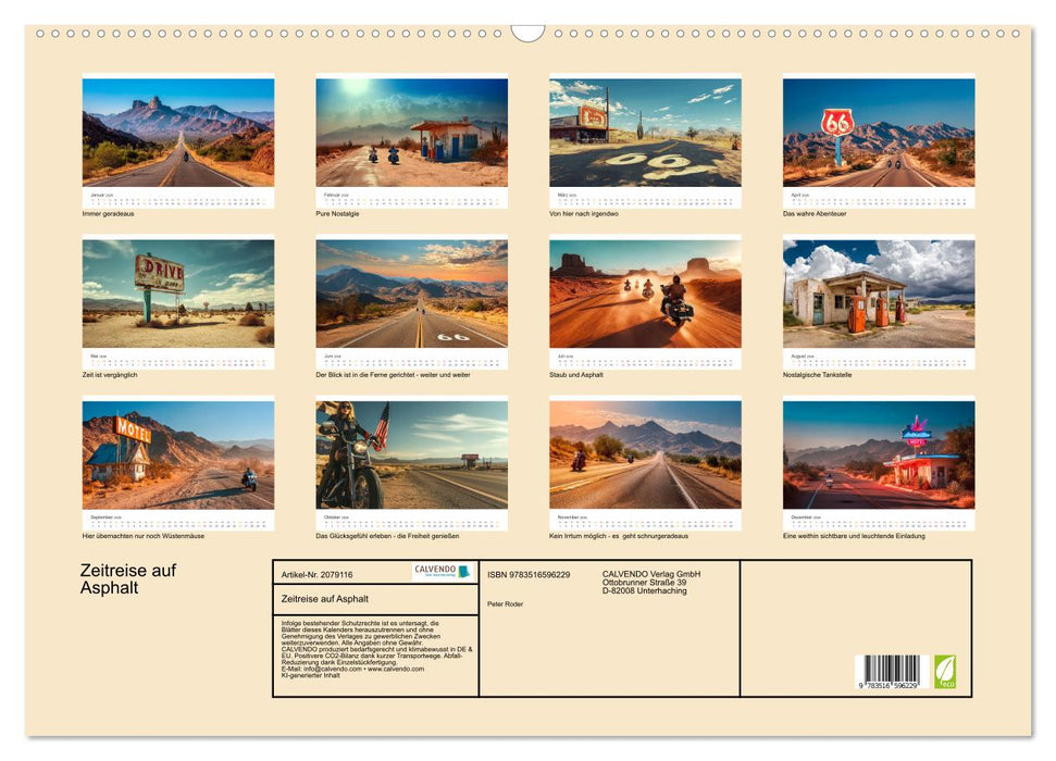 Zeitreise auf Asphalt (CALVENDO Wandkalender 2026)