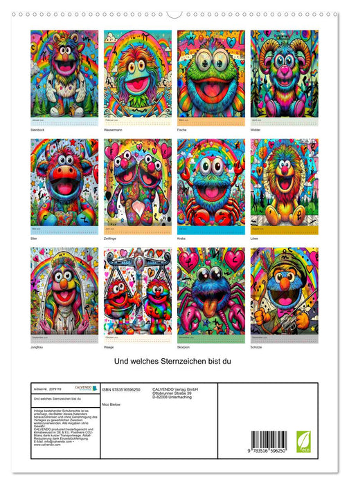 Und welches Sternzeichen bist du (CALVENDO Premium Wandkalender 2026)