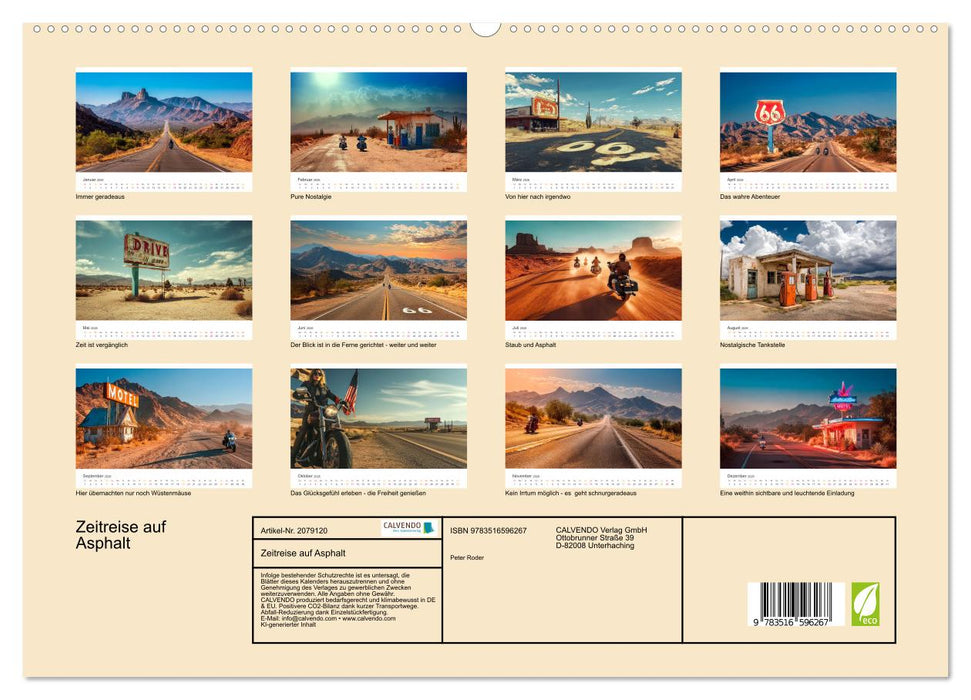 Zeitreise auf Asphalt (CALVENDO Premium Wandkalender 2026)