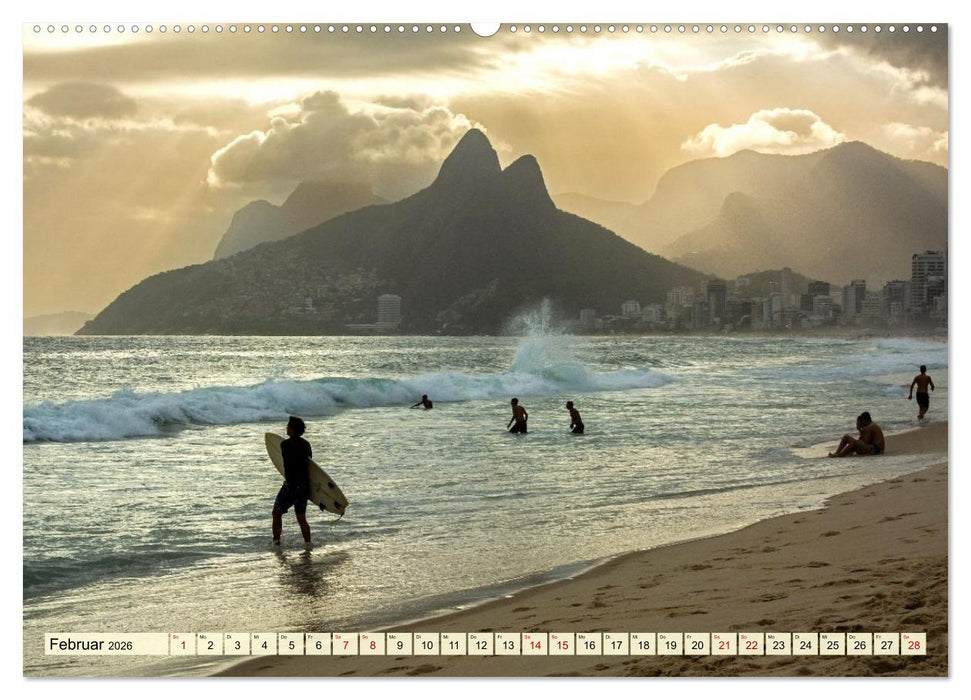 An Rio's Stränden (CALVENDO Wandkalender 2026)
