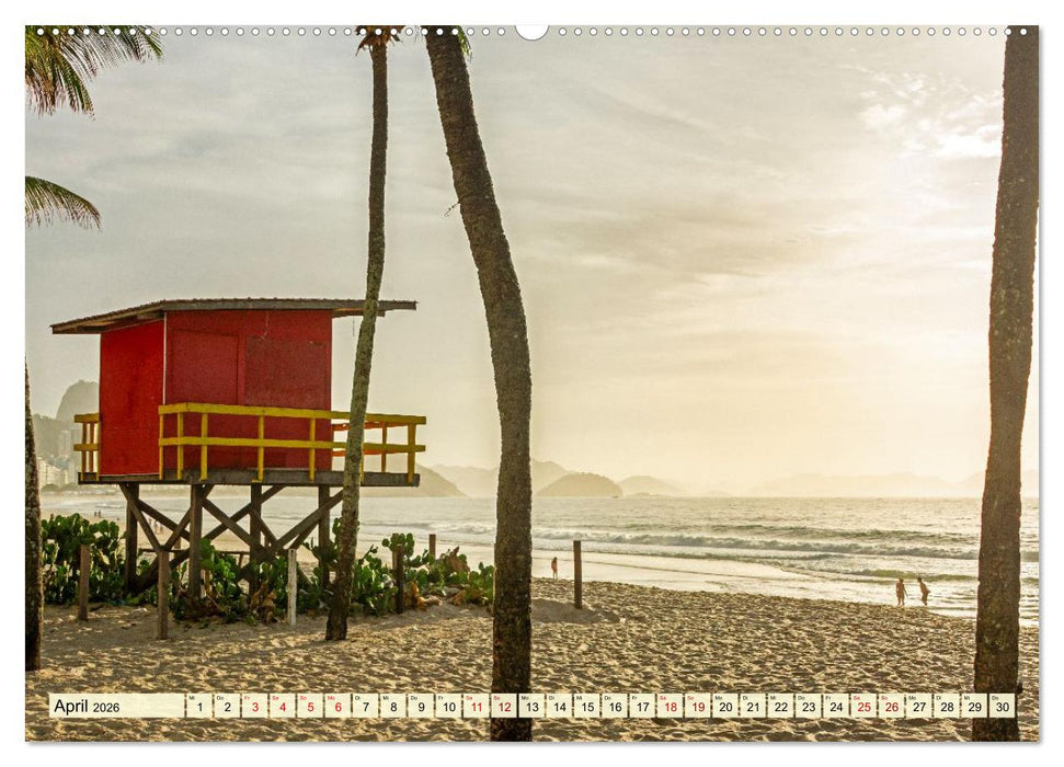 An Rio's Stränden (CALVENDO Wandkalender 2026)