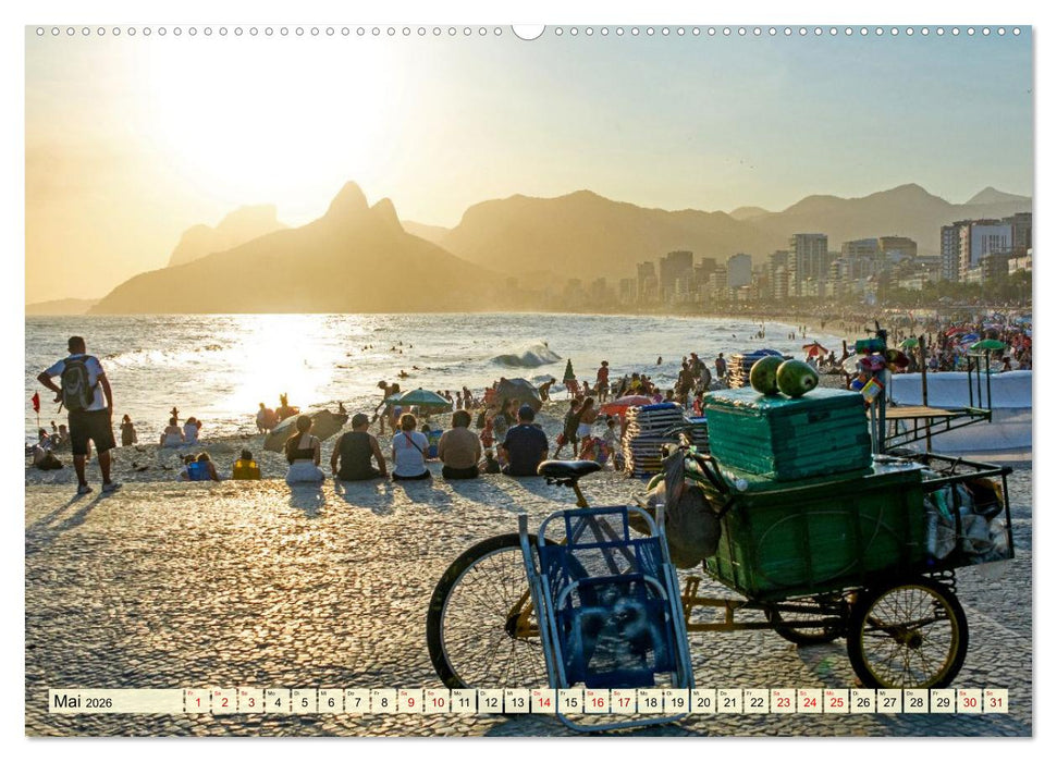 An Rio's Stränden (CALVENDO Wandkalender 2026)