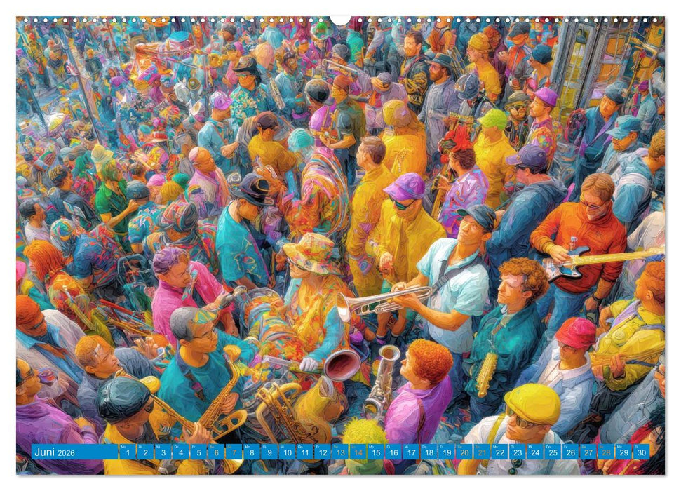 Bunte Stadt - Einzigartige Bewohner (CALVENDO Wandkalender 2026)