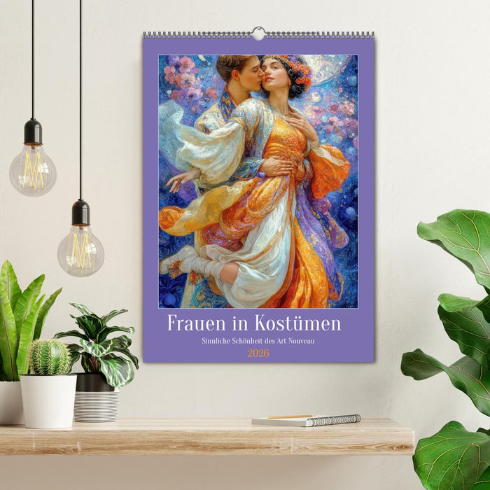 Frauen in Kostümen - Sinnliche Schönheit des Art Nouveau (CALVENDO Wandkalender 2026)