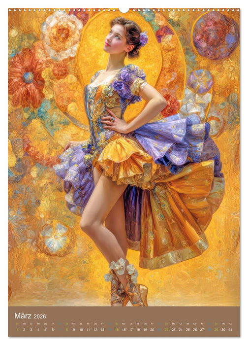 Frauen in Kostümen - Sinnliche Schönheit des Art Nouveau (CALVENDO Premium Wandkalender 2026)