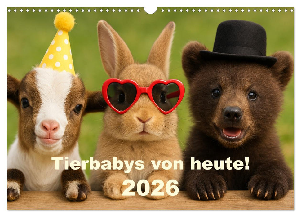 Tierbaby von heute! (CALVENDO Wandkalender 2026)