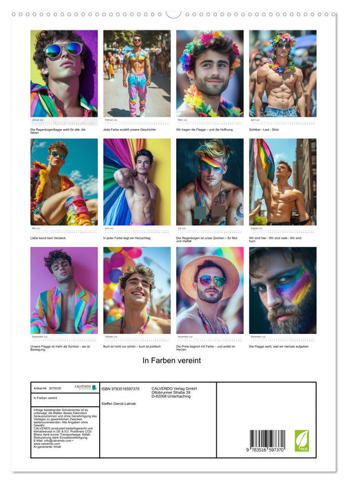 In Farben vereint (CALVENDO Premium Wandkalender 2026)
