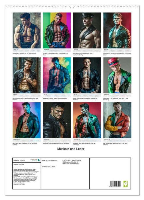 Muskeln und Leder (CALVENDO Wandkalender 2026)