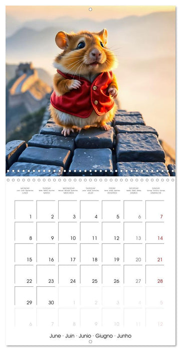 Whiskertrip -Travelling the world with a hamster (CALVENDO Monthly Calendar 2026)