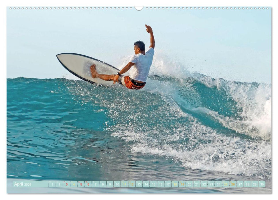 Surfen: Die perfekte Welle finden - Edition Funsport (CALVENDO Wandkalender 2026)