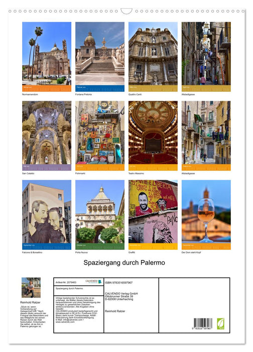 Spaziergang durch Palermo (CALVENDO Wandkalender 2026)