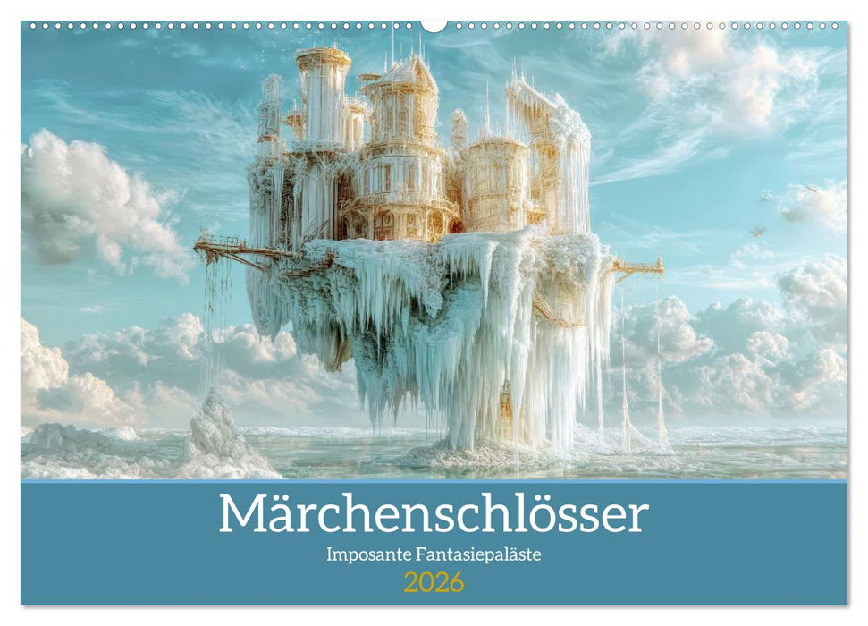 Märchenschlösser - Imposante Fantasiepaläste (CALVENDO Wandkalender 2026)