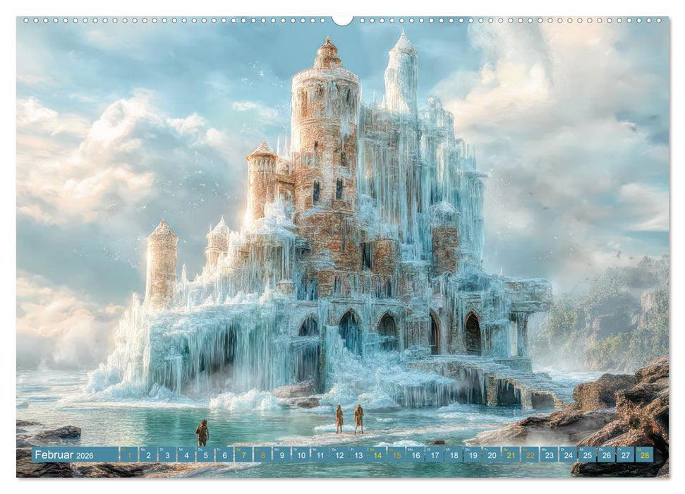 Märchenschlösser - Imposante Fantasiepaläste (CALVENDO Wandkalender 2026)