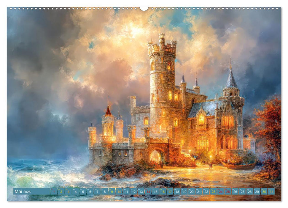Märchenschlösser - Imposante Fantasiepaläste (CALVENDO Wandkalender 2026)