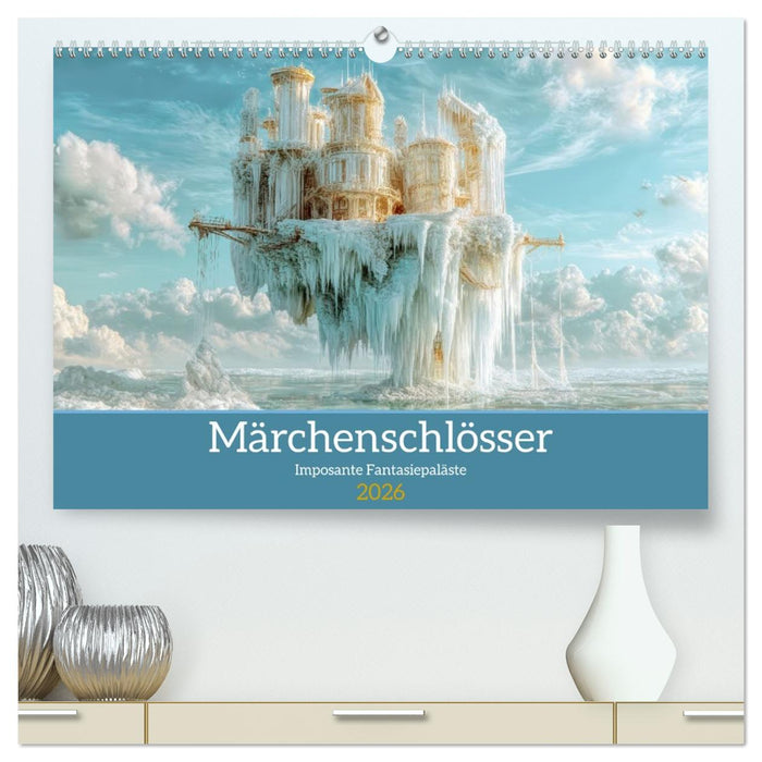 Märchenschlösser - Imposante Fantasiepaläste (CALVENDO Premium Wandkalender 2026)