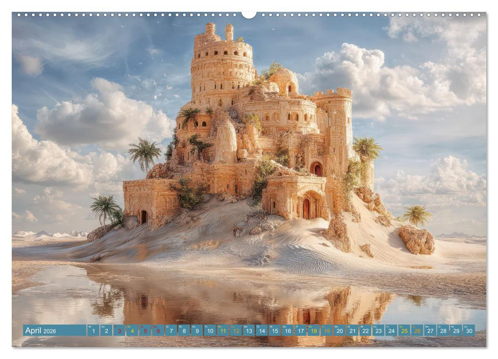 Märchenschlösser - Imposante Fantasiepaläste (CALVENDO Premium Wandkalender 2026)