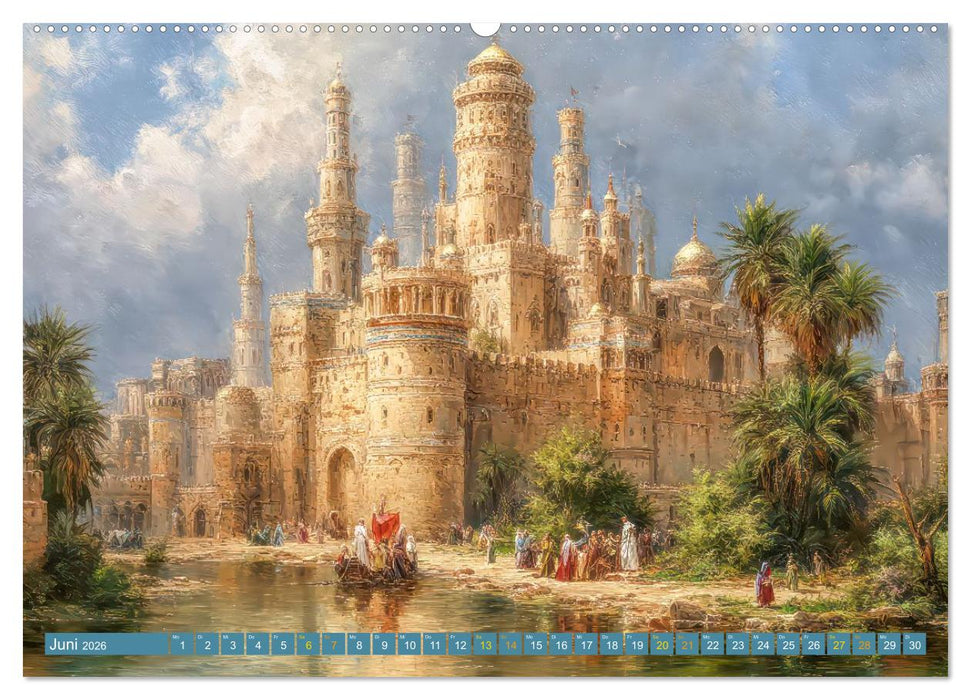 Märchenschlösser - Imposante Fantasiepaläste (CALVENDO Premium Wandkalender 2026)