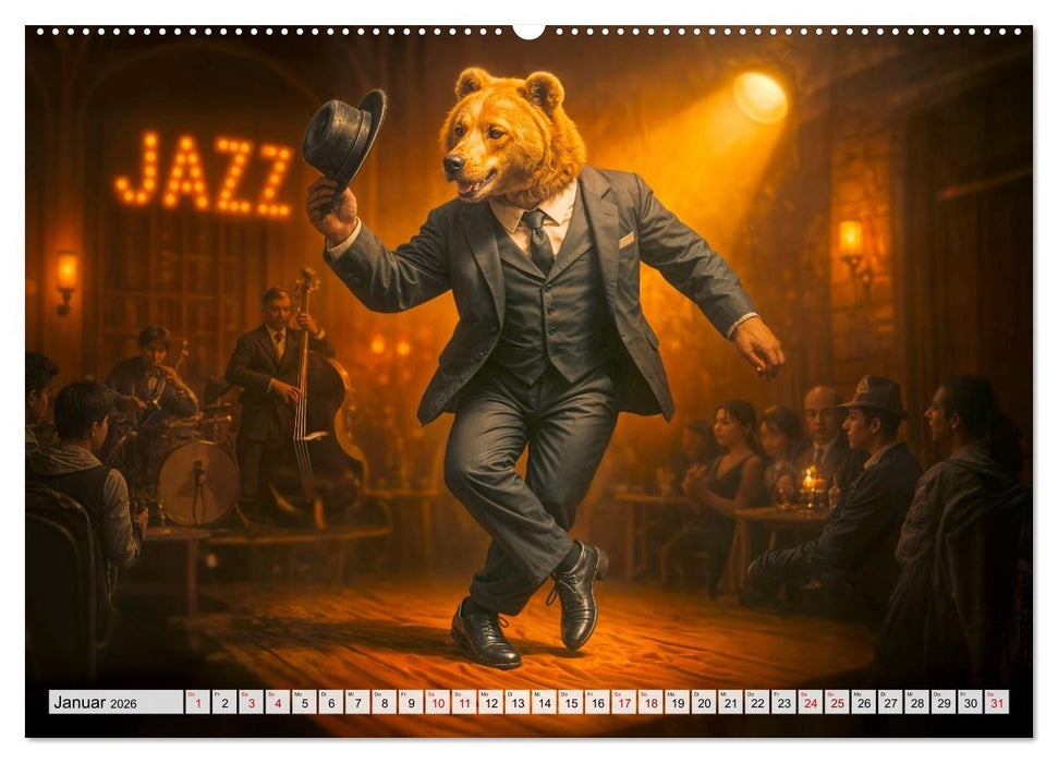 Tierische Redewendungen - Ein Kalender voller Sprüche und Sprachbilder (CALVENDO Wandkalender 2026)