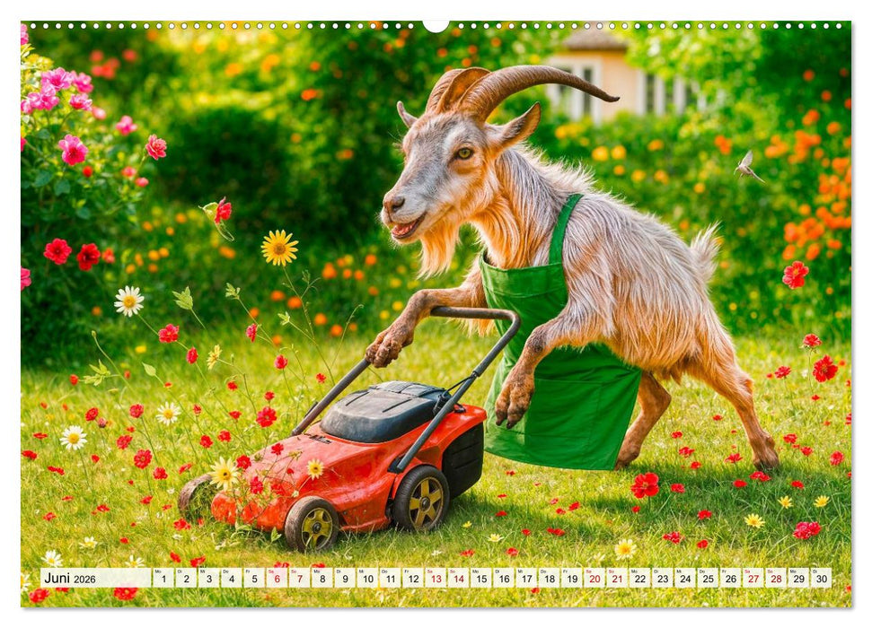 Tierische Redewendungen - Ein Kalender voller Sprüche und Sprachbilder (CALVENDO Wandkalender 2026)