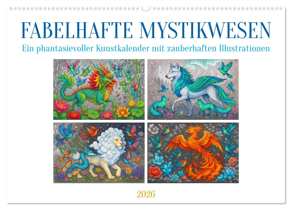 Fabelhafte Mystikwesen (CALVENDO Wandkalender 2026)