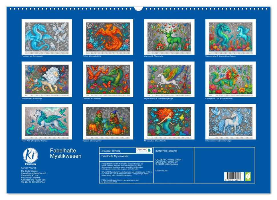 Fabelhafte Mystikwesen (CALVENDO Wandkalender 2026)