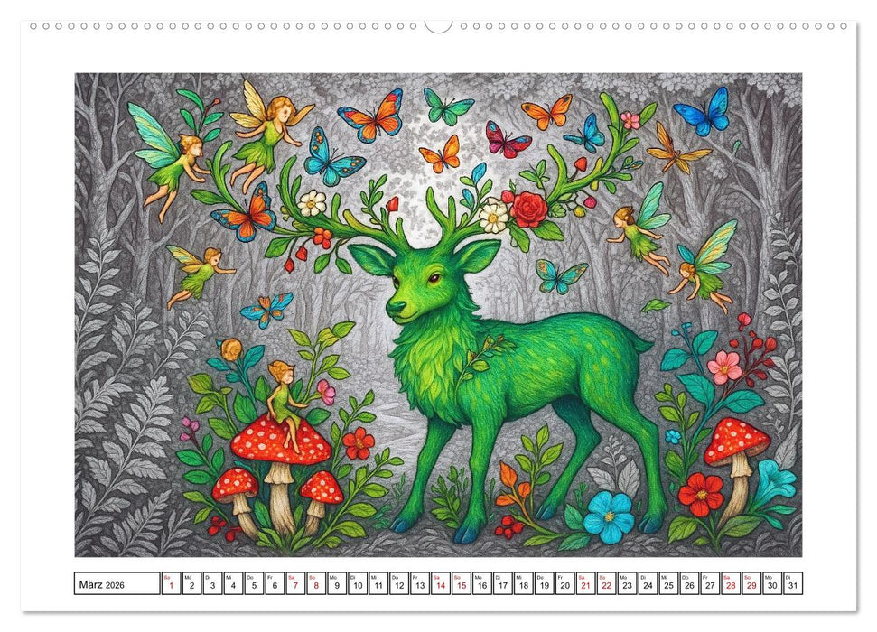 Fabelhafte Mystikwesen (CALVENDO Wandkalender 2026)