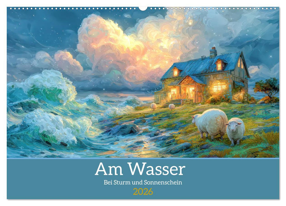 Am Wasser - Bei Sturm und Sonnenschein (CALVENDO Wandkalender 2026)