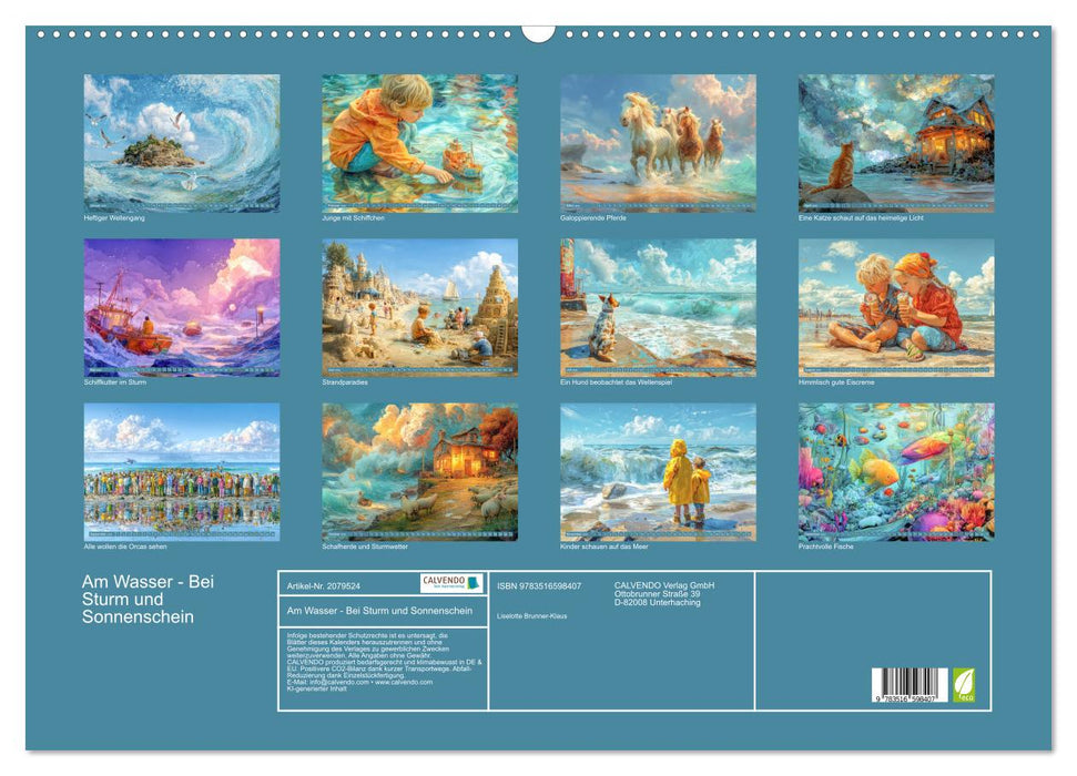 Am Wasser - Bei Sturm und Sonnenschein (CALVENDO Wandkalender 2026)