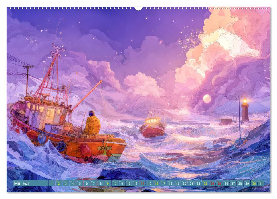 Am Wasser - Bei Sturm und Sonnenschein (CALVENDO Wandkalender 2026)