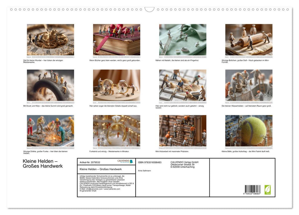 Kleine Helden – Großes Handwerk (CALVENDO Wandkalender 2026)