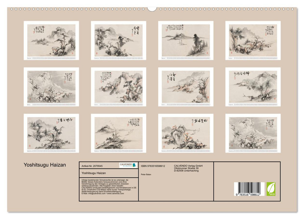 Yoshitsugu Haizan (CALVENDO Premium Wandkalender 2026)