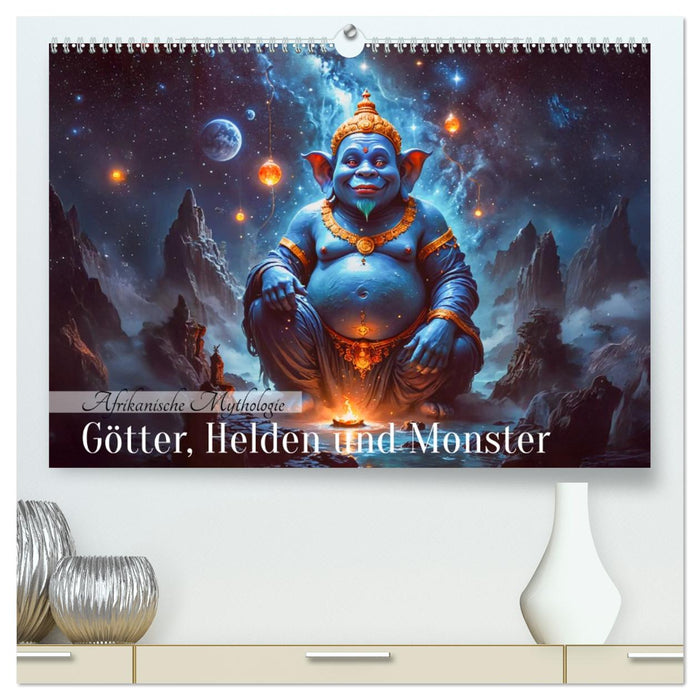 Afrikanische Mythologie - Götter, Helden und Monster (CALVENDO Premium Wandkalender 2026)
