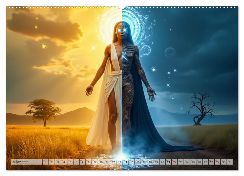 Afrikanische Mythologie - Götter, Helden und Monster (CALVENDO Premium Wandkalender 2026)