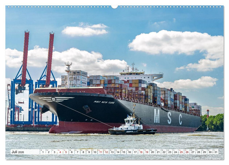 Moin Hamburg - Durch das Jahr an der Elbe (CALVENDO Premium Wandkalender 2026)