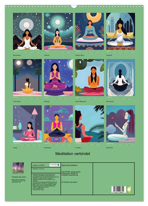 Meditation verbindet (CALVENDO Wandkalender 2026)