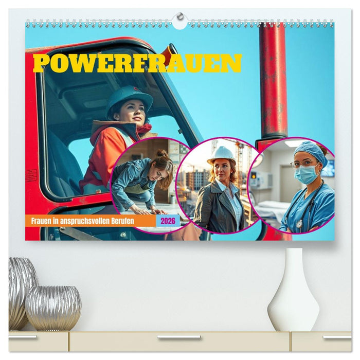Powerfrauen - Frauen in anspruchsvollen Berufen (CALVENDO Premium Wandkalender 2026)