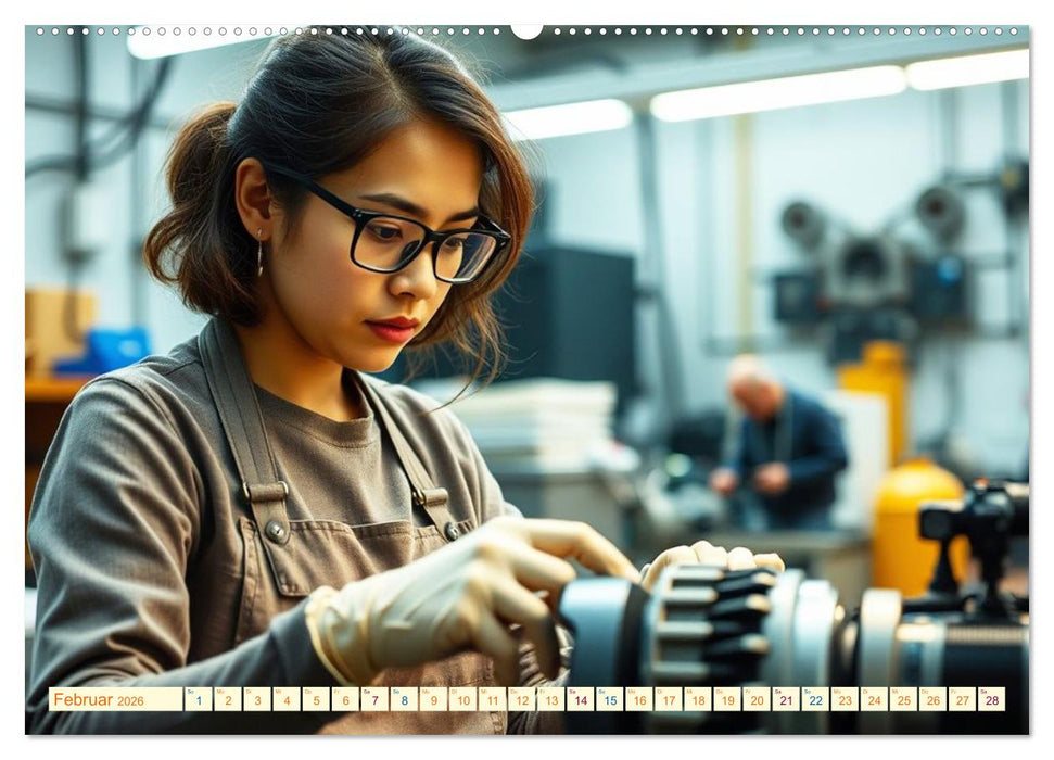 Powerfrauen - Frauen in anspruchsvollen Berufen (CALVENDO Premium Wandkalender 2026)